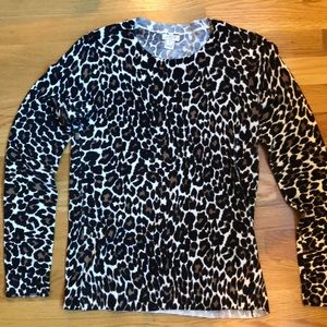 J Crew Factory Leopard Sweater